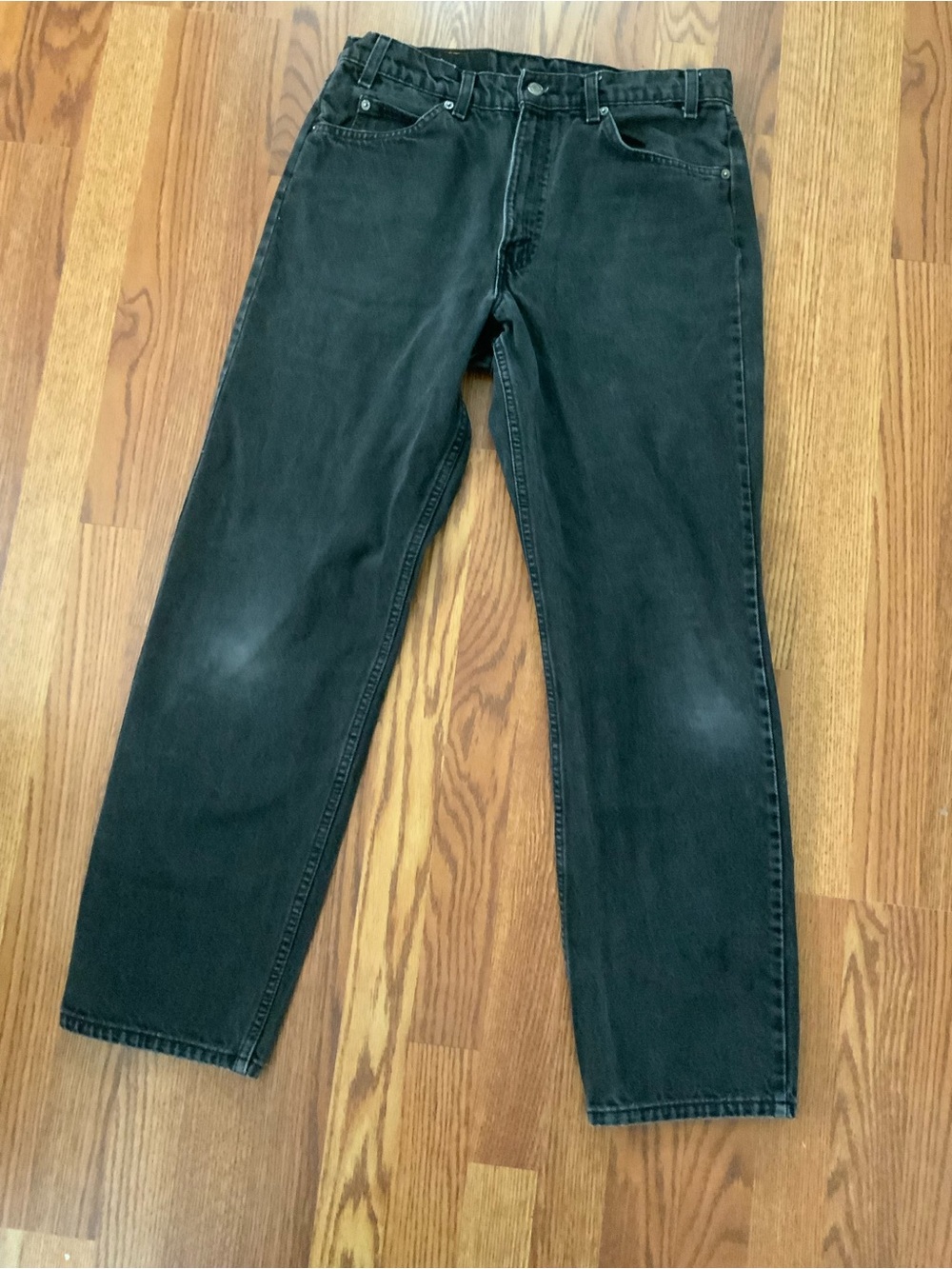 Vintage Levi's 550 Orange Tab Relaxed Fit Jeans - Black Wash - W33 L30-#0018